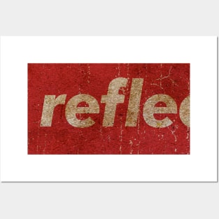 THE REFLECTOR - SIMPLE RED VINTAGE Posters and Art